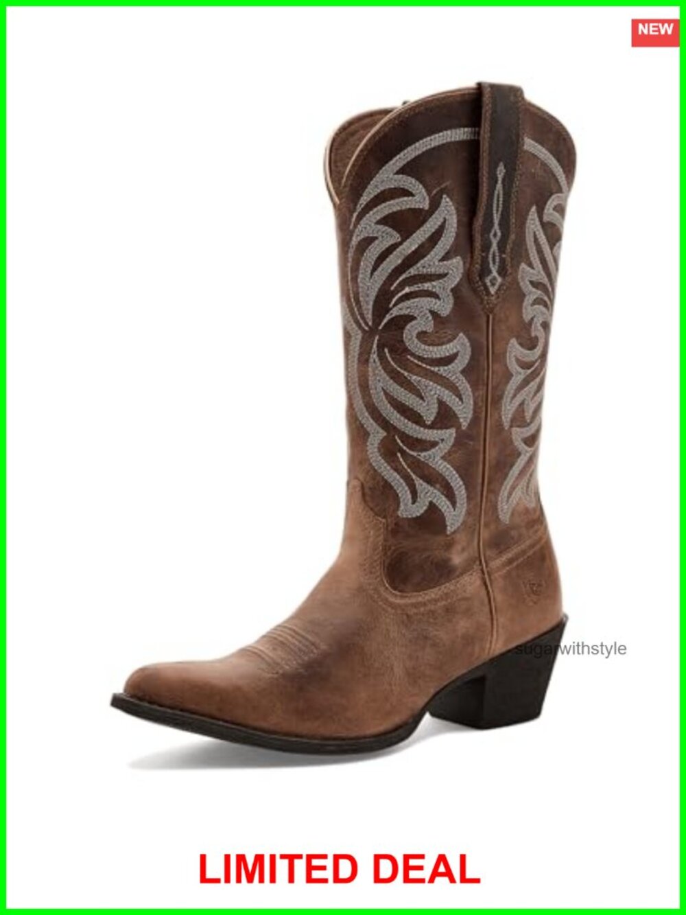 Western Equestrian Boots Leather Round Toe Knee-High Flat Boot